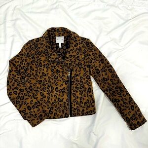 Leith Leopard Print Jacket